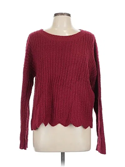 Pre-owned Alya Pullover Sweater In Burgundy