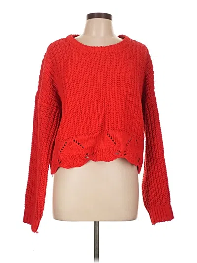 Pre-owned Alya Pullover Sweater In Red