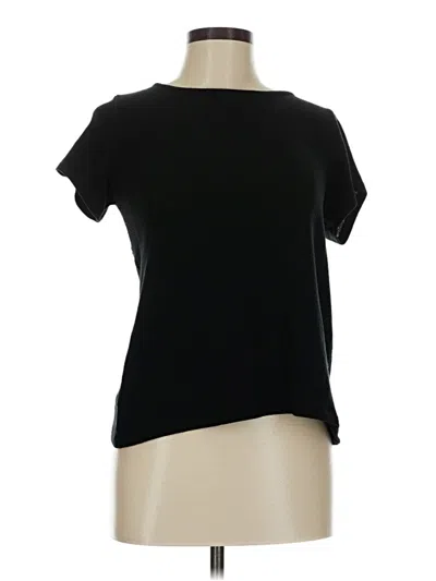 Pre-owned Alya Short Sleeve Top Black One Shoulder Neckline Tops