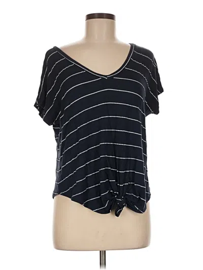 Pre-owned Alya Short Sleeve Top Black Sweetheart Neckline Tops