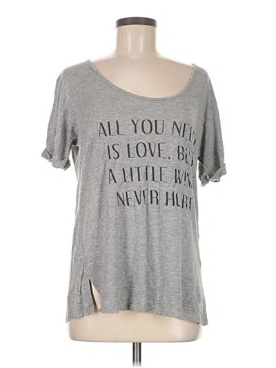Pre-owned Alya Short Sleeve T-shirt In Gray
