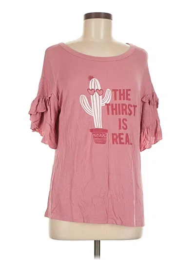 Pre-owned Alya Short Sleeve T-shirt In Pink