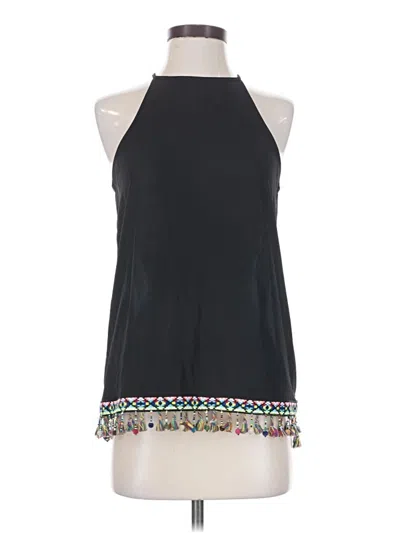 Pre-owned Alya Sleeveless Blouse In Black