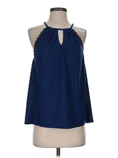 Pre-owned Alya Sleeveless Blouse In Blue
