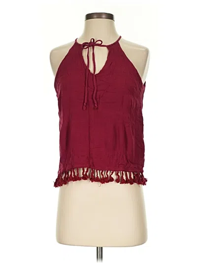 Pre-owned Alya Sleeveless Blouse In Burgundy