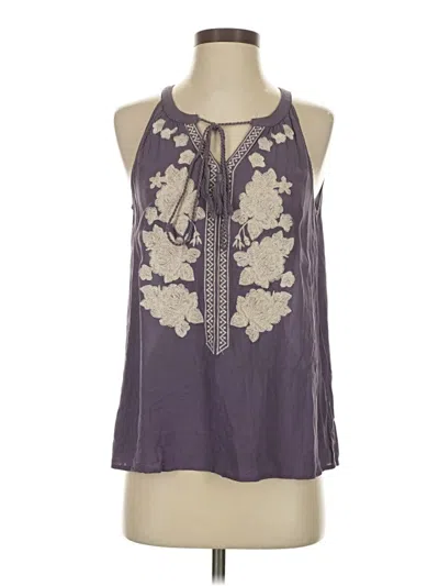 Pre-owned Alya Sleeveless Blouse In Purple