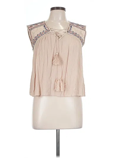 Pre-owned Alya Sleeveless Blouse In Tan
