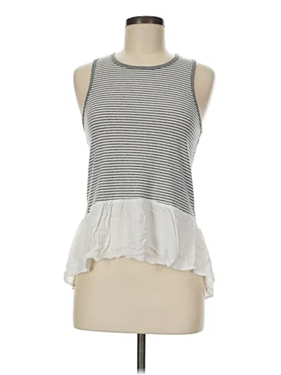 Pre-owned Alya Sleeveless Top Gray Halter Neckline Tops