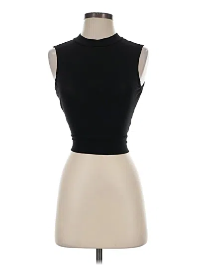 Pre-owned Alya Tank Top Black Halter Neckline Tops