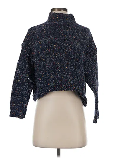 Pre-owned Alya Turtleneck Sweater In Blue