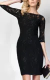 Alyce Paris Lace Cocktail Dress In Black In Black
