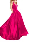 Alyce Paris Secret Dress In Hot Pink In Pink