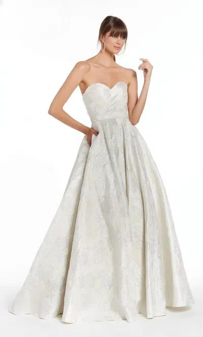 Alyce Paris Secret Strapless Ball Gown In Ivory In White