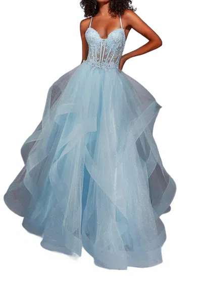 Alyce Paris Sweetheart A-line Prom Dress In Light Blue