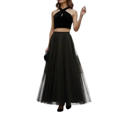 Alyce Paris Two Piece Velvet Shimmery Prom Gown In Black/gold