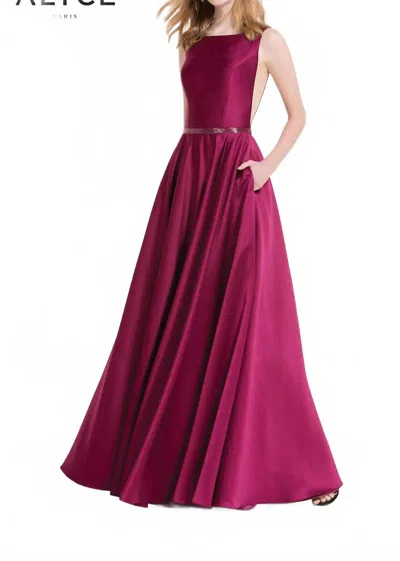 Alyce Paris Women's Prom Dress In Black Cherry In Burgundy