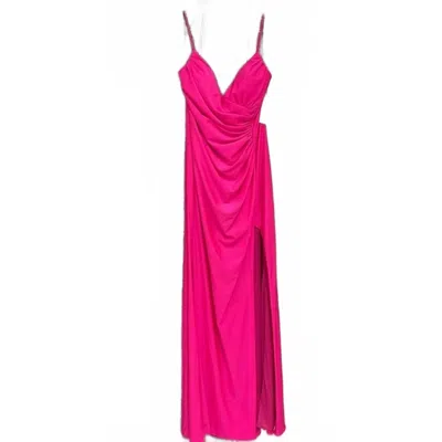 Alyce Paris Women's Ruched Bodice Prom Dress In Electric Fuchsia In Red