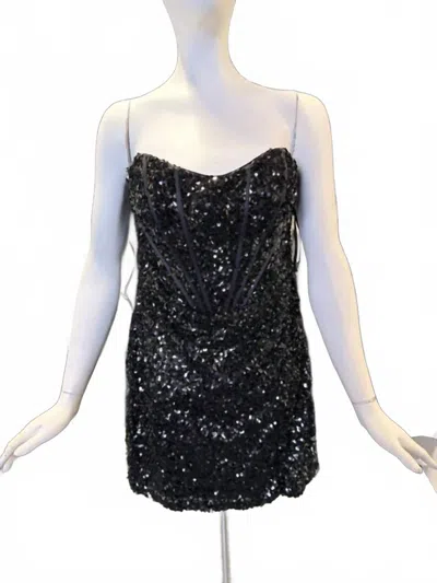 Alyce Paris Women's Strapless Mini Dress In Black