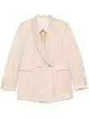 Alysi Linen Blend Double-breated Jacket
