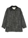 Alysi Wool Tweed Jacket In Gray