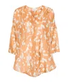 Alysi Abstract-print Silk Blouse In Nude
