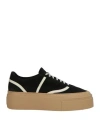 Alysi Accessoreria Woman Sneakers Black Size 8 Leather