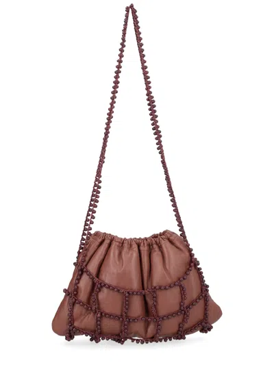 Alysi Bag With Pearls In Brown