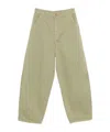Alysi Barrel Denim Jeans In Brown