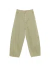 Alysi Barrel Denim Jeans In Green