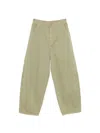 Alysi Barrel Denim Jeans In Green