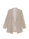 Alysi Single-breasted Blazer Jacket In Gray