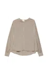 Alysi Beige Regular Stripes Shirt In Pattern