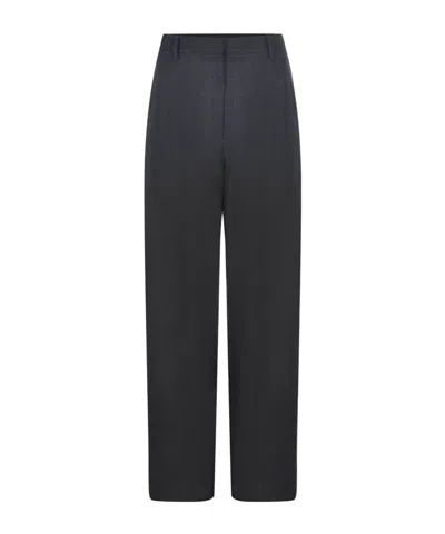 Alysi Belt Loop Casual Pants In Black