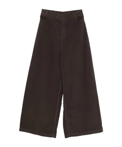 Alysi Belt Loop Casual Pants In Black