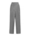 Alysi Belt-loop Casual Pants In Gray