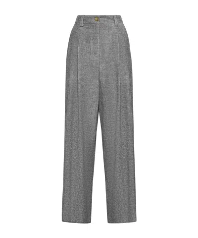 ALYSI BELT-LOOP CASUAL PANTS