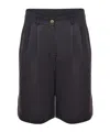 Alysi Belt Loop Shorts In Black