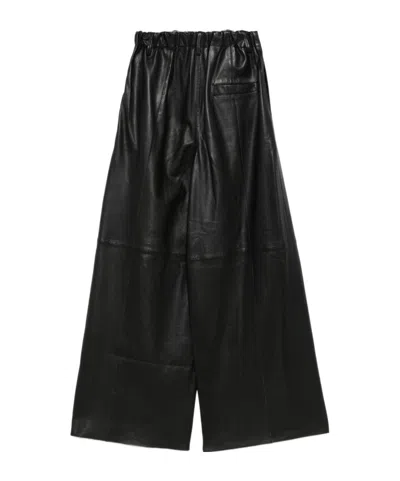 Alysi Belt Loops Slacks In Black