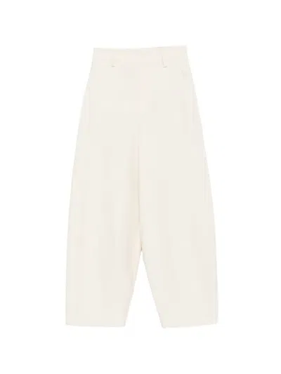 Alysi Belt-loop Trousers In Black