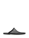 Alysi Black Mesh Slip-on Sabot In Mesh In Black