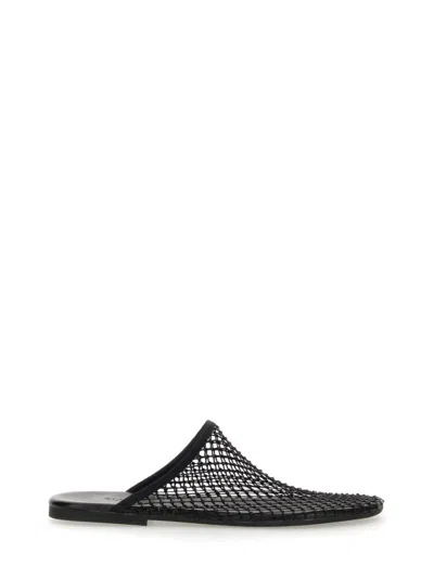 Alysi Black Mesh Slip-on Sabot In Mesh