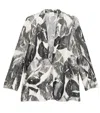 Alysi Single Breasted Jacket All Over Print In Black
