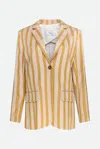 Alysi Blazer  Woman Color Brown In Multicolore