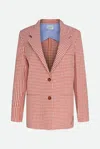 ALYSI ALYSI BLAZER QUADRETTI MATTONE