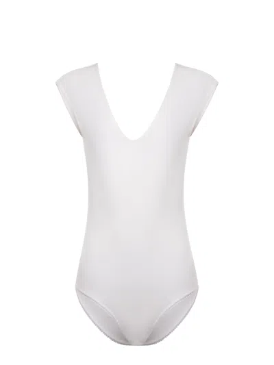 Alysi Body Made Of Cotton Blend. In White
