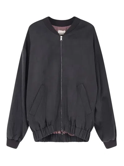 Alysi Bomber In Lyocell And Linen In Sand