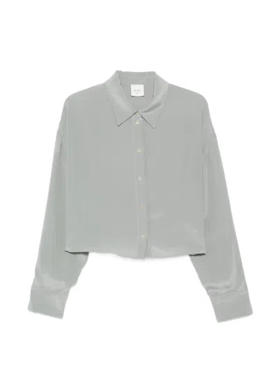 Alysi Boxy Shirt In Gray