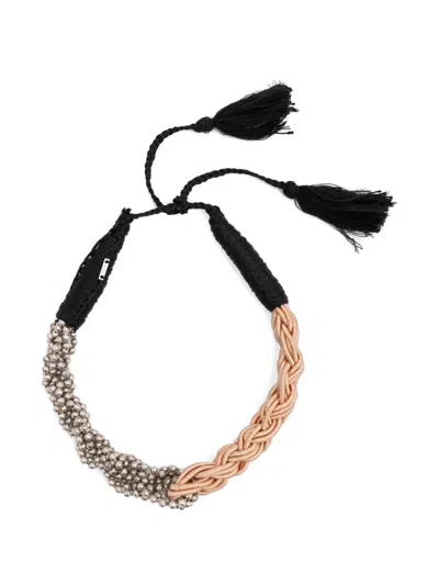 Alysi Braided Bead Necklace In Multi