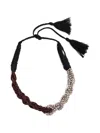 Alysi Braided Beaded Necklace In Multi