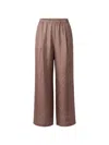 Alysi 패턴 팔라초 팬츠 In Brown